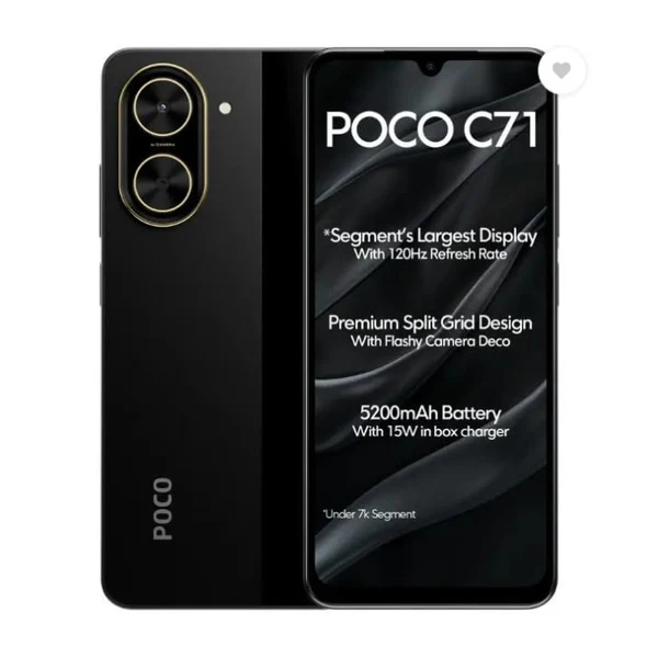 POCO C71 4+128GB Black