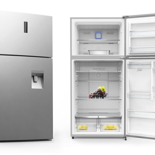 ثلاجة طراز بابين | تعمل بنظام التبريد بالهواء | مع براد ماء | ماركة بلسان