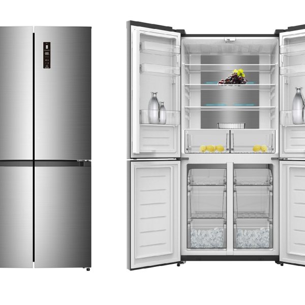 ثلاجة طراز اربعة ابواب | تعمل بنظام التبريد بالهواء | شاشة عرض رقمية | ماركة بلسان