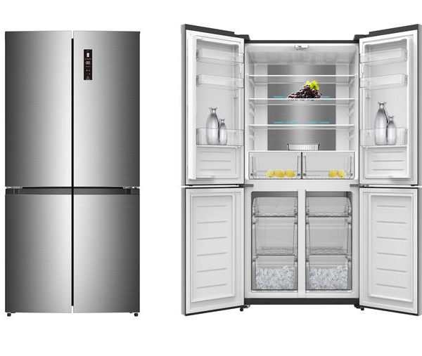 ثلاجة طراز اربعة ابواب | تعمل بنظام التبريد بالهواء | شاشة عرض رقمية | ماركة بلسان