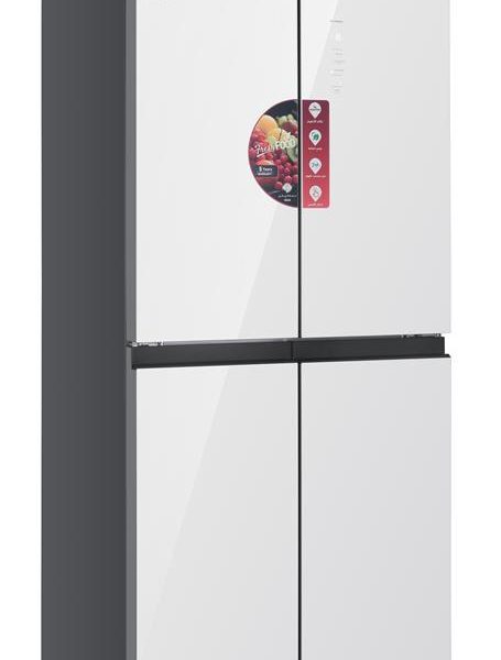 ثلاجة طراز اربعة ابواب | تعمل بنظام التبريد بالهواء | شاشة عرض رقمية | ماركة بلسان