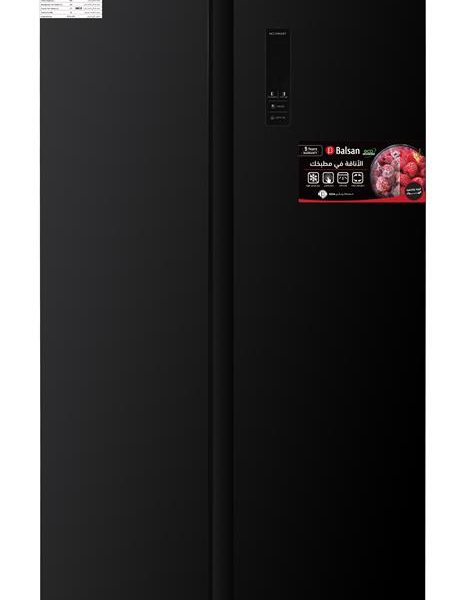 ثلاجة طراز سايد باي سايد | تعمل بنظام التبريد بالهواء | مع براد ماء | ماركة بلسان